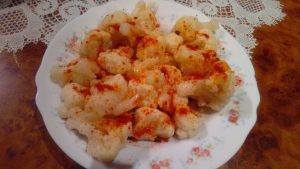 Receta de Coliflores al pimentón